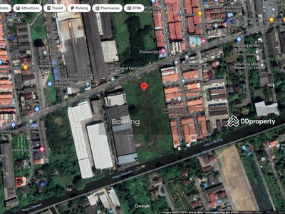 Land for rent, next to the road along Phasi Charoen Canal, North Side, Nong Khaem, 9 rai 3 ngan 89 sq m, suitable for commercial marketing, Bangkok, Thailand Land for rent, next to the road along Phasi Charoen Canal, North Side, Nong Khaem, 9 rai 3 ngan 89 sq m, suitable for commercial marketing, Bangkok, Thailand